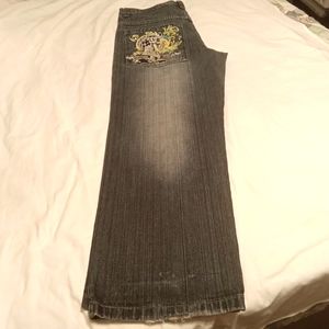 Paco Jeans size 36 x 30 embroidery on pockets preowned